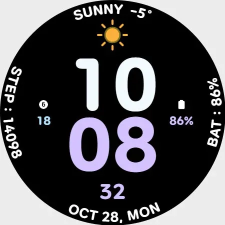 AWD CUTE W watch face screenshot 16