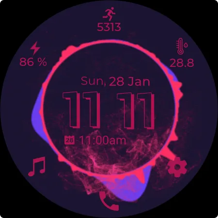 Musical Beat Watch Face screenshot 8