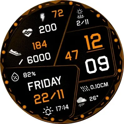 N-SPORT717 Digital Watch Face screenshot 13