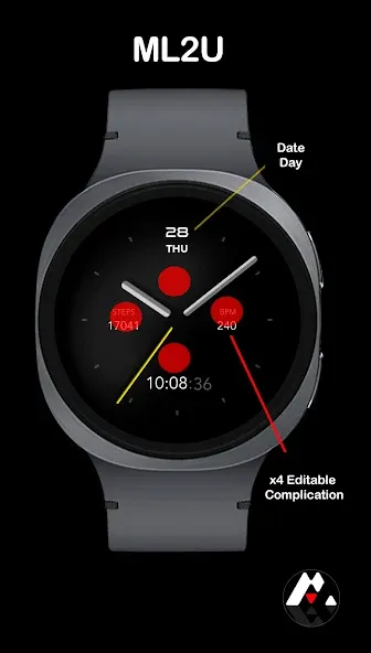 ML2U 287 Watch Face screenshot 2