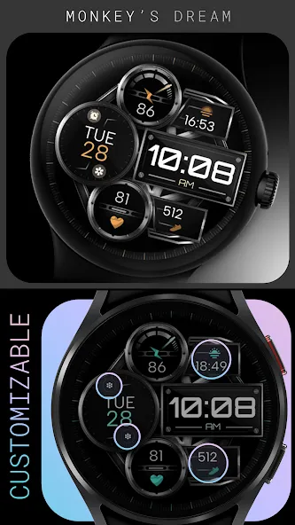 Digital Watch Face - Dream 27 screenshot 2