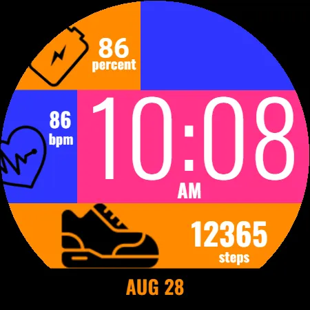 Bubble Gum Watch Face screenshot 7
