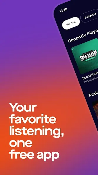 Audacy: Radio & Sports Talk screenshot 1