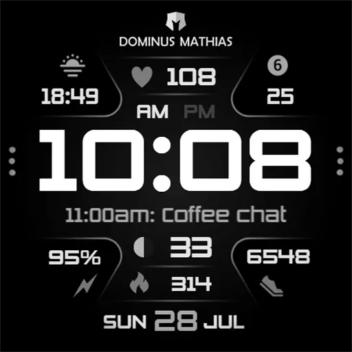 DM093 Futuristic Data Watch screenshot 6