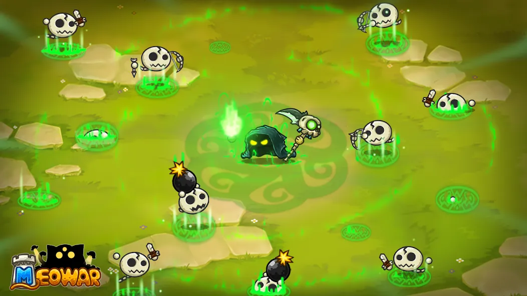 Meowar - PvP Cat Merge Defense screenshot 2