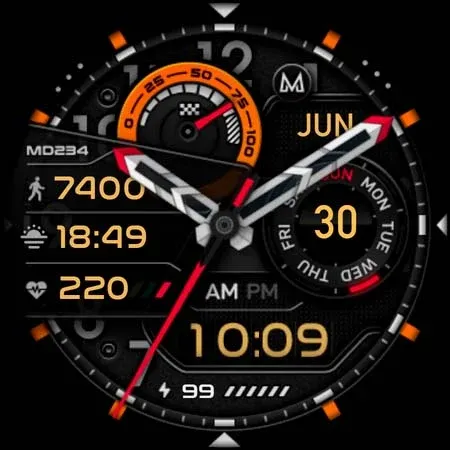MD234 Analog watch face screenshot 12