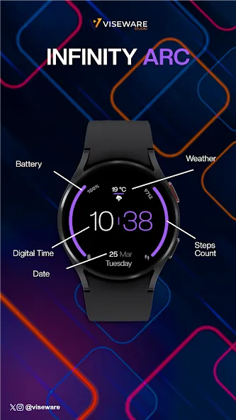 Infinity Arc - Watch Face screenshot 2