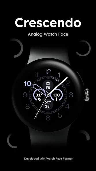 Crescendo - Analog Watch Face screenshot 1