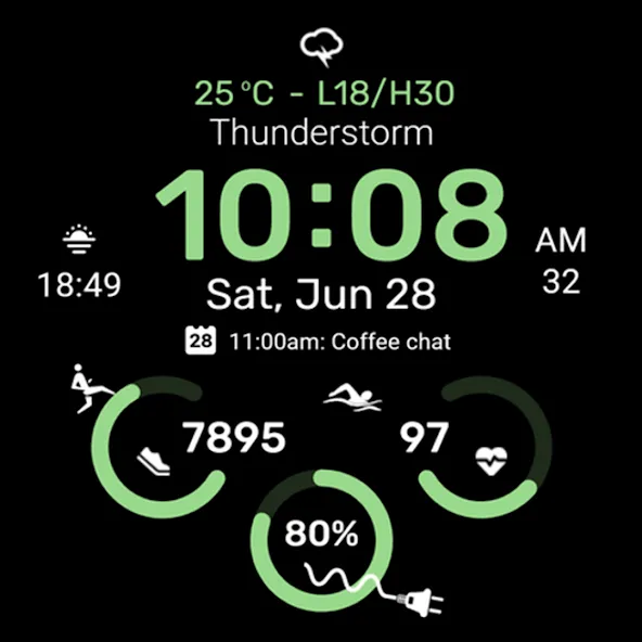 Watch face CNW-36 screenshot 7