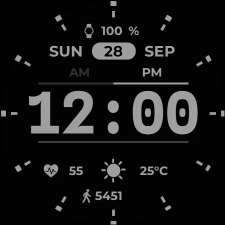 Clear Type Watch Face screenshot 12