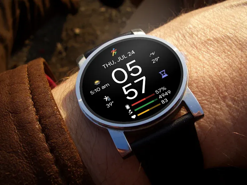 Pixel Minimal Pro Watch Face screenshot 2