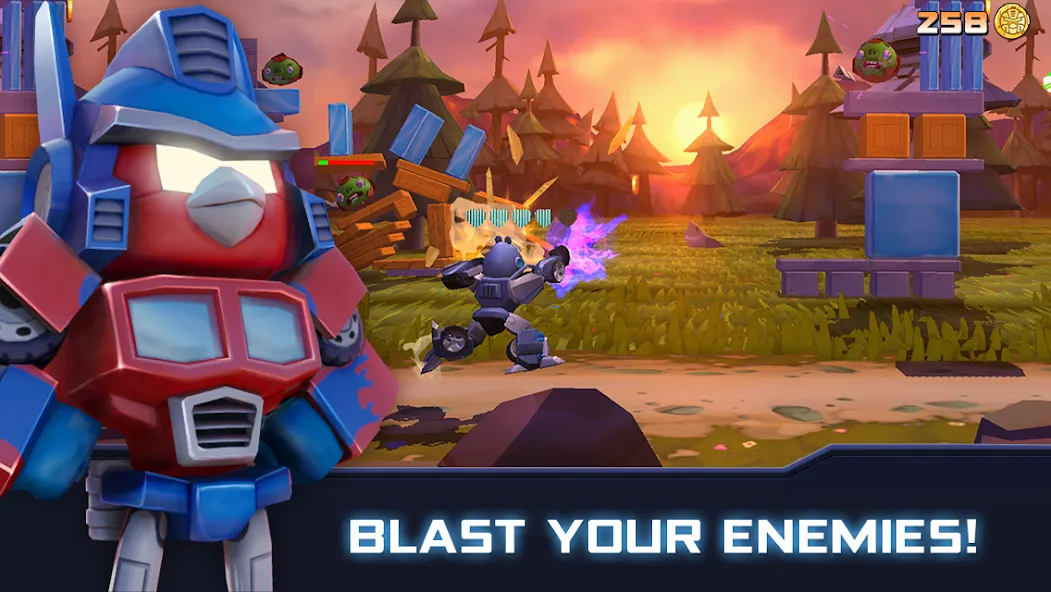 Angry Birds Transformers screenshot 1