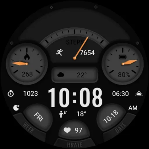 Hollow Black White ZKin Watch screenshot 7