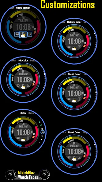 Digital Watch Face MB380 screenshot 8
