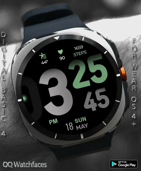 Digital Basic 4 Wear OS 5+ screenshot 1