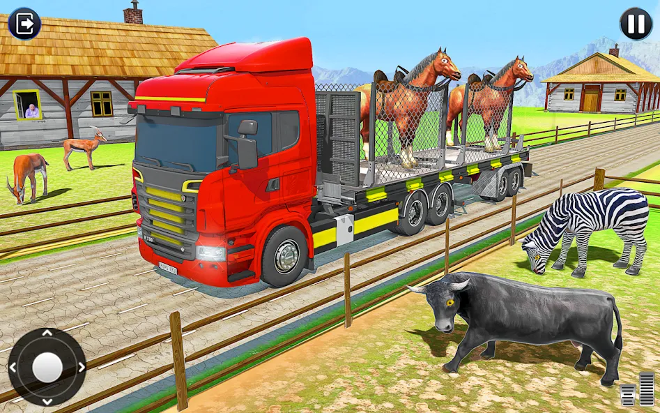 Animals Transporter Truck Game screenshot 2