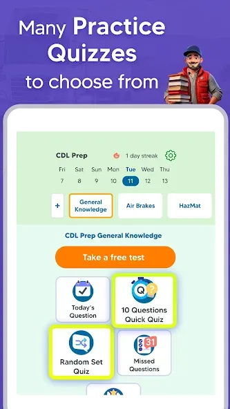 CDL Prep Practice Test 2026 screenshot 21