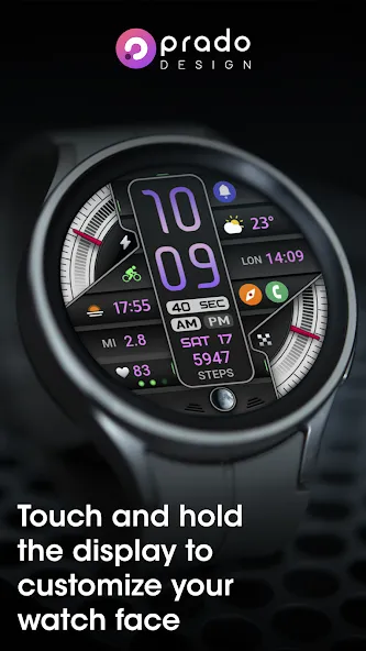 PRADO 60 Digital Watch Face screenshot 3