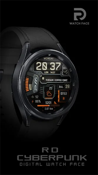 Cyberpunk Neon Watch Face screenshot 13