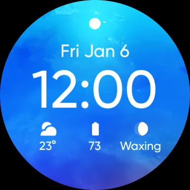 24 Hour Sky Watch Face screenshot 9
