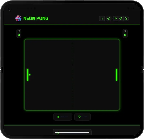 Neon Pong Master Offline Play screenshot 18