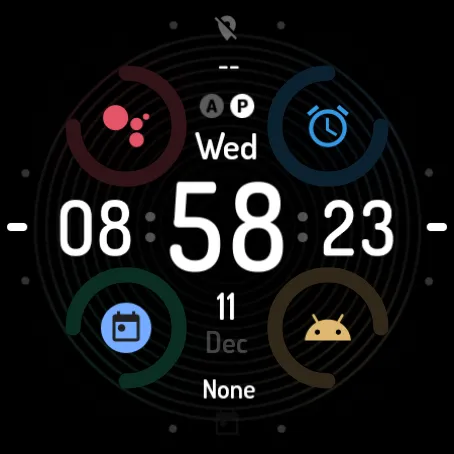 Colorful spin: Watch Face screenshot 7