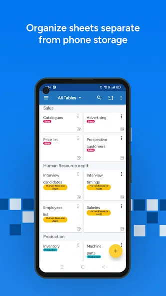 Table Notes - Mobile Excel screenshot 1