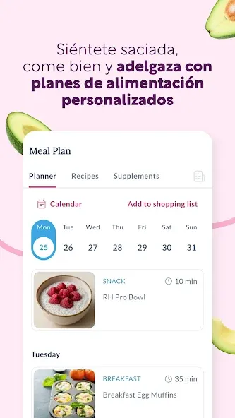 RH: Fitness para mujeres +40 screenshot 3