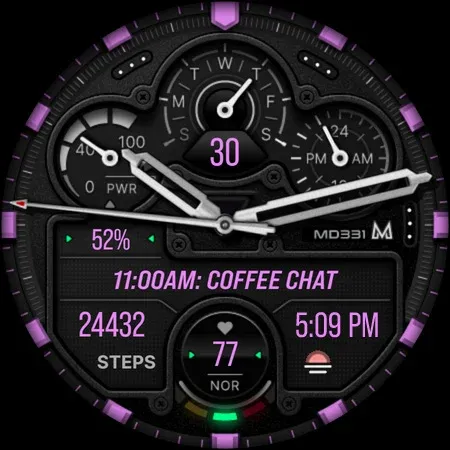 MD331 Analog watch face screenshot 15