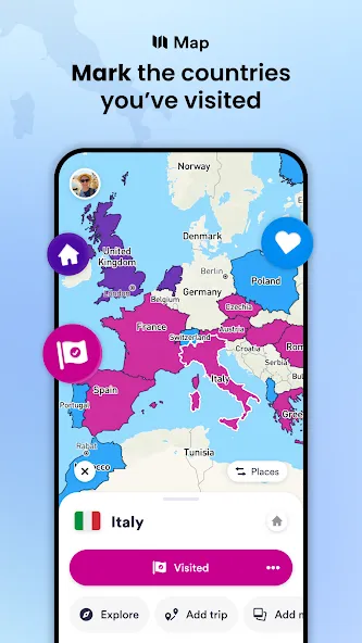 Skratch: Travel Map & eSIM screenshot 2