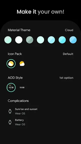 Just Weather: Watch Face screenshot 5