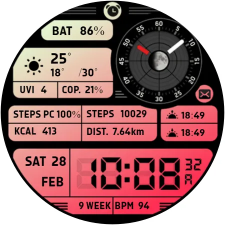 Retro Digital Watch Face screenshot 8
