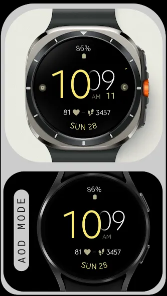Battery v5 minimal watch face screenshot 5