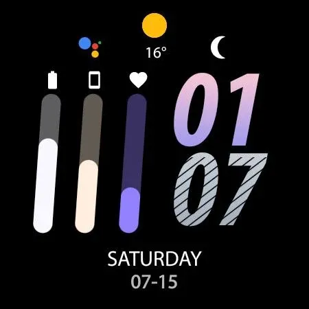 Night cut - watch face screenshot 23