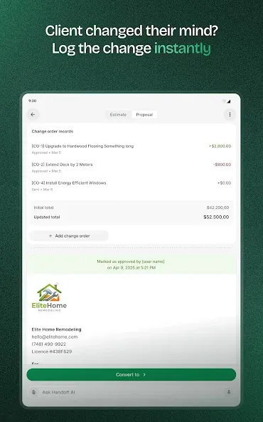 Handoff Construction Estimator screenshot 12