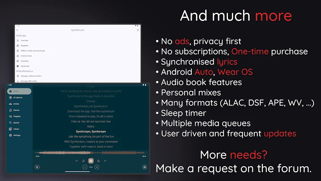 Symfonium: Reproductor musical screenshot 24