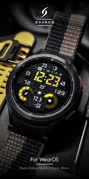 SH027 Watch Face, WearOS watch screenshot 3