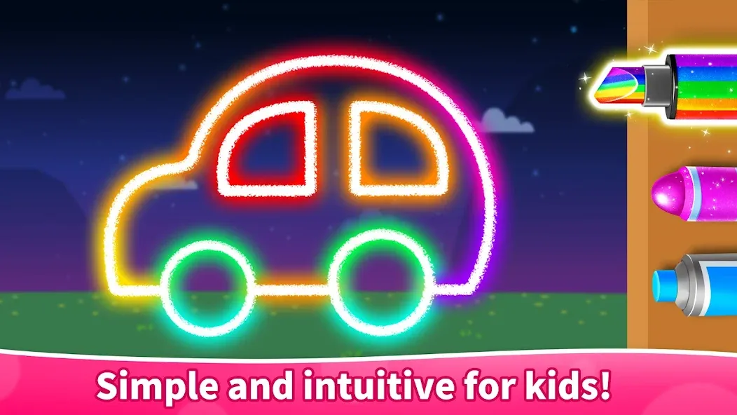 Baby Panda's Glow Doodle Game screenshot 6