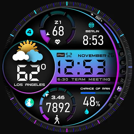 PER009 Sport Watch Face Mesa screenshot 33