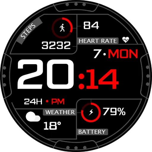 Digital Wuxysyp Watch face screenshot 19