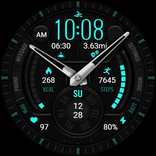 Green Blue Texture ZKin Watch screenshot 43