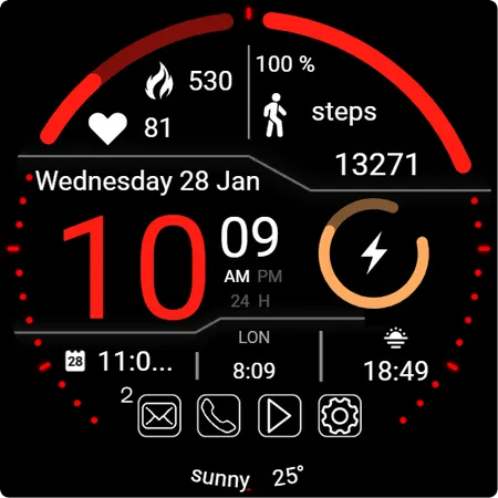TMZ Tactical HUD Watch Face screenshot 26