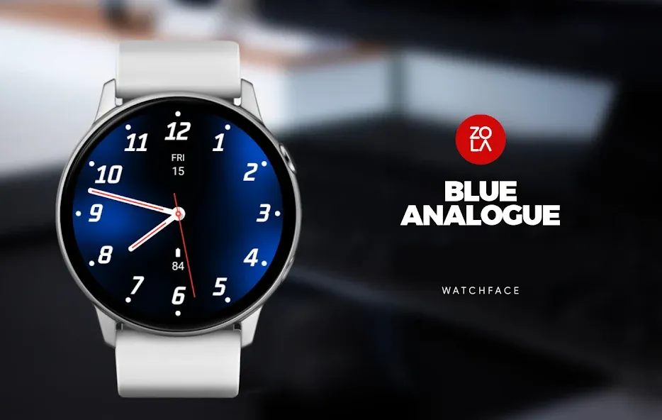 Blue Analogue Watch Face screenshot 1