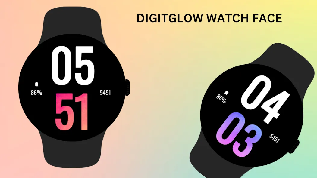DigitGlow Watch Face screenshot 2