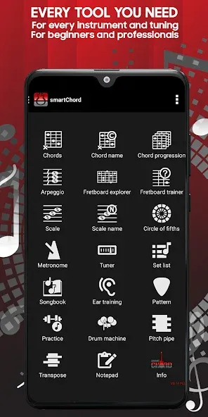 smart Chords: 40 guitar tools… screenshot 1