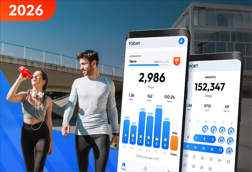 Pedometer - Step Counter screenshot 1