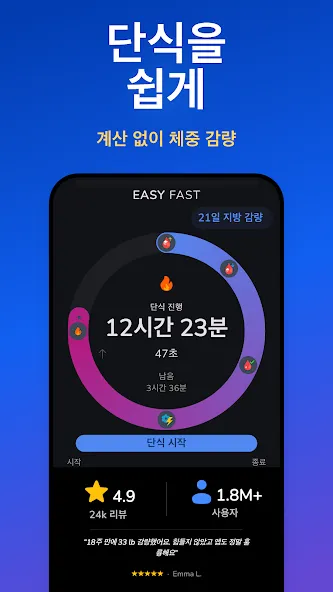 Easy Fast 간헐적 단식 screenshot 1