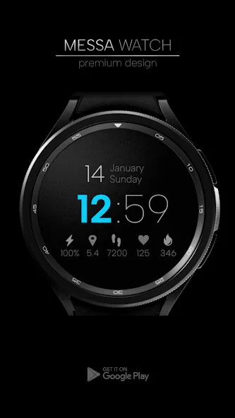 Minimal Digital Watch Face Pro screenshot 3