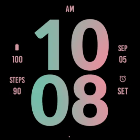 Big Pastel Watch Face screenshot 4