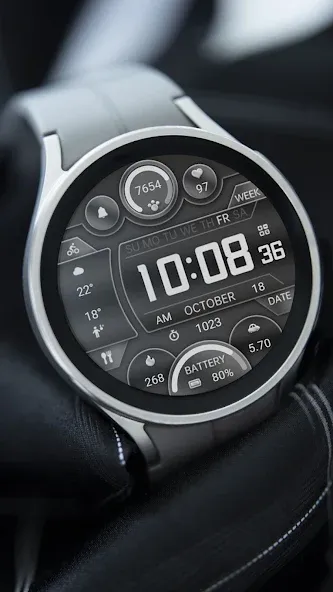 ZKin Watch Face Extremely Gray screenshot 5